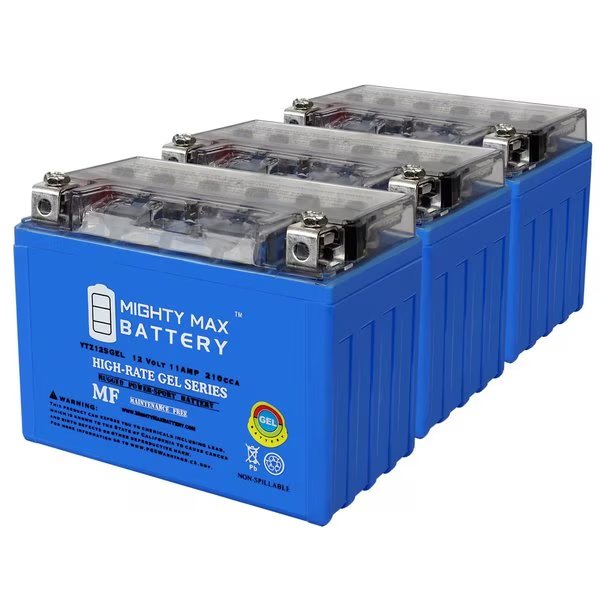 YTZ12SGEL 12V 11Ah GEL Replacement Battery for Honda NSS250 FSC600 Reflex Silver Wing - 3PK, Mighty Max Battery, Mfr#: MAX4029014